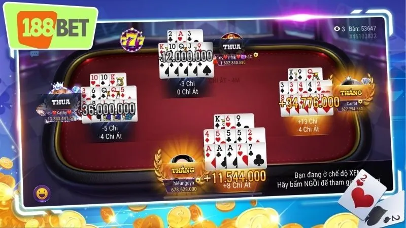 Game bài 188Bet - Điểm Đến Quen Thuộc Của Cược Thủ 2 Tổng hợp các game bài 188Bet